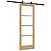 Porta scorrevole  con set hardware 'ORKDAL'Legno massello e vetro, Porta interna  con vetro 'ORKDAL'73.5x198.5x4 cm Legno massello di pino - Foto miniatura 6