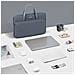 Elegante Borsa Per Laptop In Poliestere Grigio Scuro - Resistente All'acqua, Leggera E Antiurto  L - Foto miniatura 4