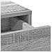 Tavolo da Dressing con luci LED Grigio Sonoma 78,5x41x135 cm - Foto miniatura 8