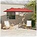 Ombrello da giardino Terracotta 370 x 197 x 239 cm - Foto miniatura 2