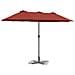 Ombrello da giardino Terracotta 370 x 197 x 239 cm - Foto miniatura 3