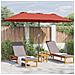 Ombrello da giardino Terracotta 370 x 197 x 239 cm - Foto miniatura 4