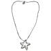 Collana A Forma Di Stella Marina In Argento 10µ E Ottone Placcato. Lunghezza 50 Cm. - Foto miniatura 1