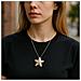 Collana A Forma Di Stella Marina In Argento 10µ E Ottone Placcato. Lunghezza 50 Cm. - Foto miniatura 3