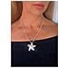 Collana A Forma Di Stella Marina In Argento 10µ E Ottone Placcato. Lunghezza 50 Cm. - Foto miniatura 4