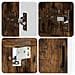 Set di mobili per il bagno Montaggio a parete 2 pcs Rovere fumé - Foto miniatura 8
