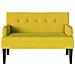 Panca Chesterfield Giallo 112 x 65.5 x 75 cm Velluto - Foto miniatura 4