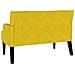 Panca Chesterfield Giallo 112 x 65.5 x 75 cm Velluto - Foto miniatura 6