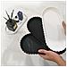 Vassoio Ovale Con Bordo In Pizzo Di Silicone - Motivo Marmo, Organizer Decorativo Per Cosmetici Black - Foto miniatura 3