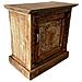 Tavolo In Legno Finitura Artigianale Marrone 52x30x57h Cm - Foto miniatura 1