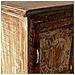 Tavolo In Legno Finitura Artigianale Marrone 52x30x57h Cm - Foto miniatura 4