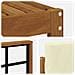 Set di divani da esterno con cuscino 6 pcs Naturale e Crema - Foto miniatura 5