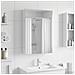 Mobiletto per specchio da bagno Bianco 40 x 10,5 x 60,5 cm - Foto miniatura 2
