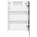 Mobiletto per specchio da bagno Bianco 40 x 10,5 x 60,5 cm - Foto miniatura 6