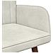 Sofa a Due Posti Crema 115 x 61 x 87 cm Velluto - Foto miniatura 7