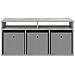 Lowboard con cassetto Grigio cemento 102 x 32 x 48,5 cm - Foto miniatura 6