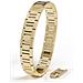 Bracciale Da Uomo Premium ""power"" In Acciaio Chirurgico 316l, Oro, 23 Cm - Foto miniatura 1