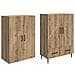 Set di armadi 2 pcs 66 x 34,5 x 95 cm Legno ingegnerizzato - Foto miniatura 3