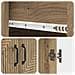 Set di armadi 2 pcs 66 x 34,5 x 95 cm Legno ingegnerizzato - Foto miniatura 7