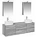 Set di mobili per il bagno 5 pcs Sonoma grigio - Foto miniatura 1