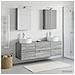 Set di mobili per il bagno 5 pcs Sonoma grigio - Foto miniatura 2