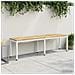 Panchina da giardino 161 x 35 x 45 cm Legno di Acacia Massello - Foto miniatura 2