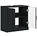 Armadio per Lavabo da Bagno UTRECHT Nero 59,5 x 31,5 x 59 cm - Foto miniatura 3
