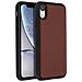 Cover Apple Iphone Xr Protezione Rigida Vera Pelle Akashi Marrone - Foto miniatura 2