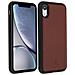 Cover Apple Iphone Xr Protezione Rigida Vera Pelle Akashi Marrone - Foto miniatura 1