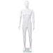 Manichino Uomo Figura Intera Base In Vetro 185 Cm Bianco Lucido - Foto miniatura 3