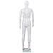Manichino Uomo Figura Intera Base In Vetro 185 Cm Bianco Lucido - Foto miniatura 5