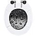 Copriwater 2 Pz Con Chiusura Ammortizzata In Mdf Design Gocce - Foto miniatura 6