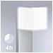 Lampioncino Con Sensore Gl 80 Led Ihf Cubo Argento 055486 - Foto miniatura 3
