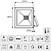 Riflettore Led Slim Bianco Neutro 20w, 1600lm (4000k) Energy Mce520 Nw, Ip65, Premium - Foto miniatura 2