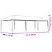 Gazebo Professionale 4x9 m Verde 90 g /m² - Foto miniatura 7