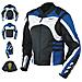 Giacca Moto Tessuto Cordura Manica Staccabile Racing Sport Touring Blu Xs - Foto miniatura 1