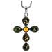 242a205006340 - Catenina Con Pendente Da Donna Con Ambra - Argento Sterling 925 - 420 Mm - Foto miniatura 1