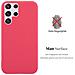 Custodia Compatibile Con Samsung Galaxy S22 Ultra In Candy Rosso - Coperchio Protettivo In Silicone Tpu Flessibile - Foto miniatura 3