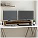 Supporto Per Monitor Miele 100x24x16 Cm Legno Massello Di Pino - Foto miniatura 3