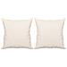 Cuscini Decorativi 2 Pz Beige 40x40 Cm In Tessuto Microfibra - Foto miniatura 2