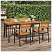Tavolo Giardino Con Gambe Forcella 180x90x75 Cm Massello Acacia - Foto miniatura 1