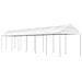 Gazebo Con Tetto Bianco 15,61x2,28x2,69 M In Polietilene - Foto miniatura 1