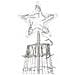 Albero Natale Luminoso 220cm 592 Led Bianco Freddo 8 Giochi Luce Metallo Esterno - Foto miniatura 5