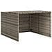 Garage Per Robot Tosaerba Grigio 86x90x52/57 Cm In Polyrattan - Foto miniatura 2
