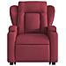 Poltrona Alzapersona Massaggiante Elettrica Rosso Vino Tessuto - Foto miniatura 8