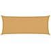 Vela Parasole 160 G /m Rettangolare Sabbia 2x5 M In Hdpe - Foto miniatura 1