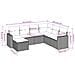 Set Divani Da Giardino 7 Pz Con Cuscini Beige In Polyrattan - Foto miniatura 3