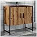 Mobile Lavabo Bagno Rovere Artigianale Legno Multistrato - Foto miniatura 1