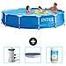 Piscina Fuori Terra - In Giro - 366x366x76 Cm - Blu - Include Accessori Coordinati Cb75 - Foto miniatura 1