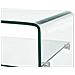 Tavolino Da Salotto Trasparente 98x45x31 Cm In Vetro Temperato - Foto miniatura 3